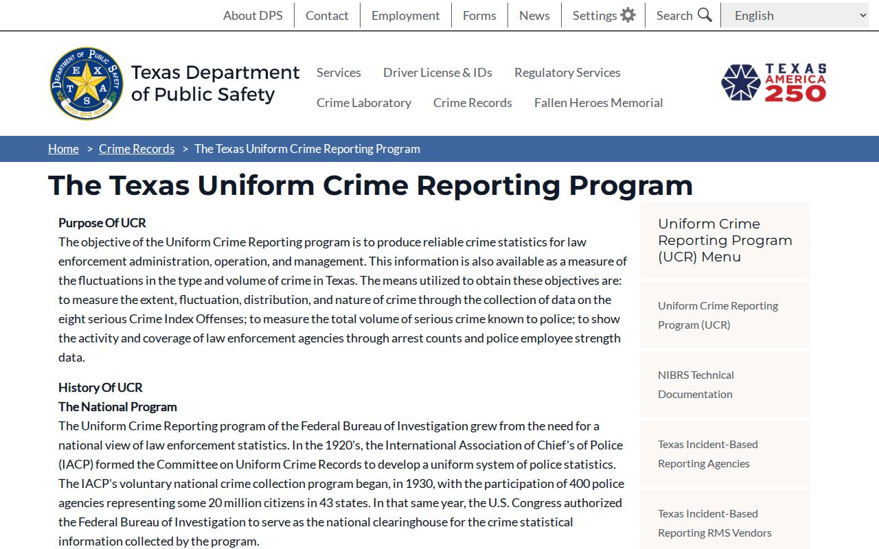 Texas crime reporting context for Karnes County criminal history